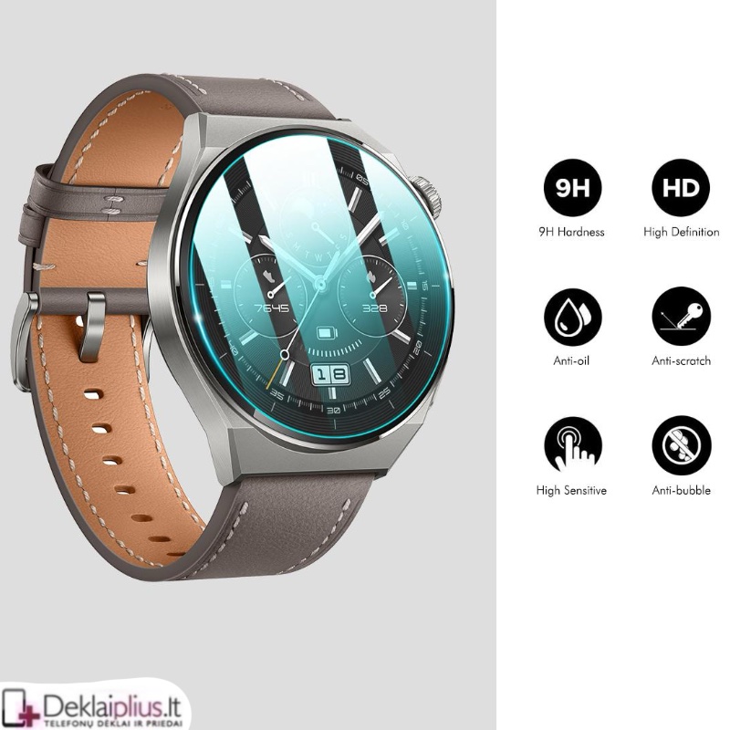 Laikrodžiui ekrano apsauga - grūdintas stiklas (Samsung Galaxy Ultra/Ultra 2 (47 mm) Laikrodžiui ekrano apsauga - grūdintas stiklas (Samsung Galaxy Ultra/Ultra 2 (47 mm)